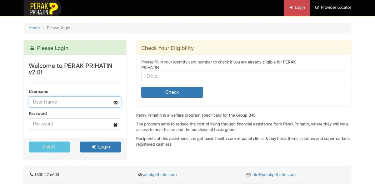CARA PERMOHONAN PERAK PRIHATIN 2025