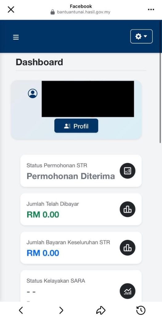 SEMAKAN STATUS STR 2026