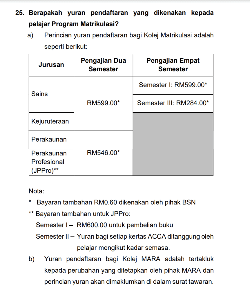 BANTUAN PROGRAM MATRIKULASI KPM