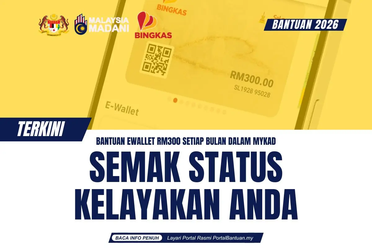 EWALLET RM300 SETIAP BULAN DALAM MYKAD ANDA