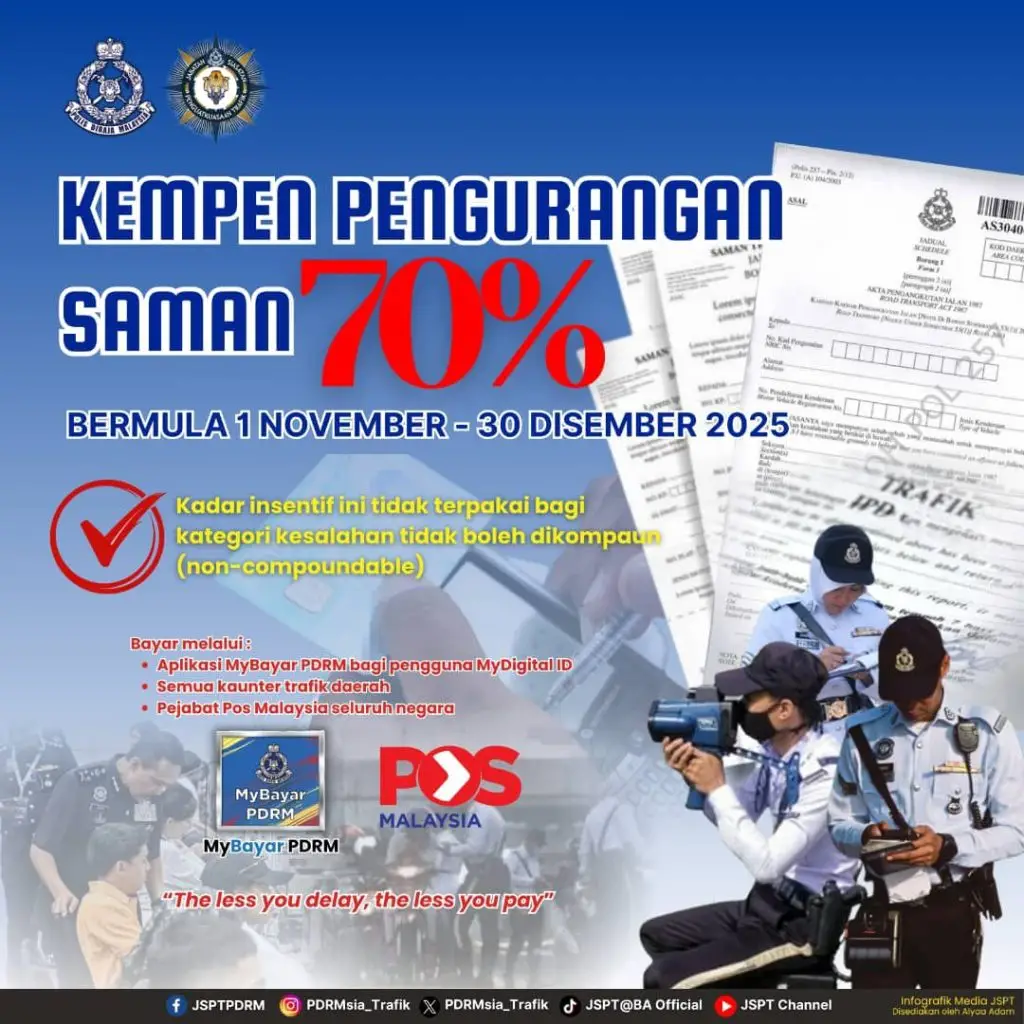 DISKAUN SAMAN PDRM