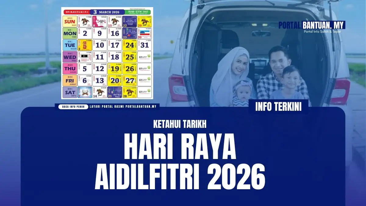 TARIKH HARI RAYA AIDILFITRI