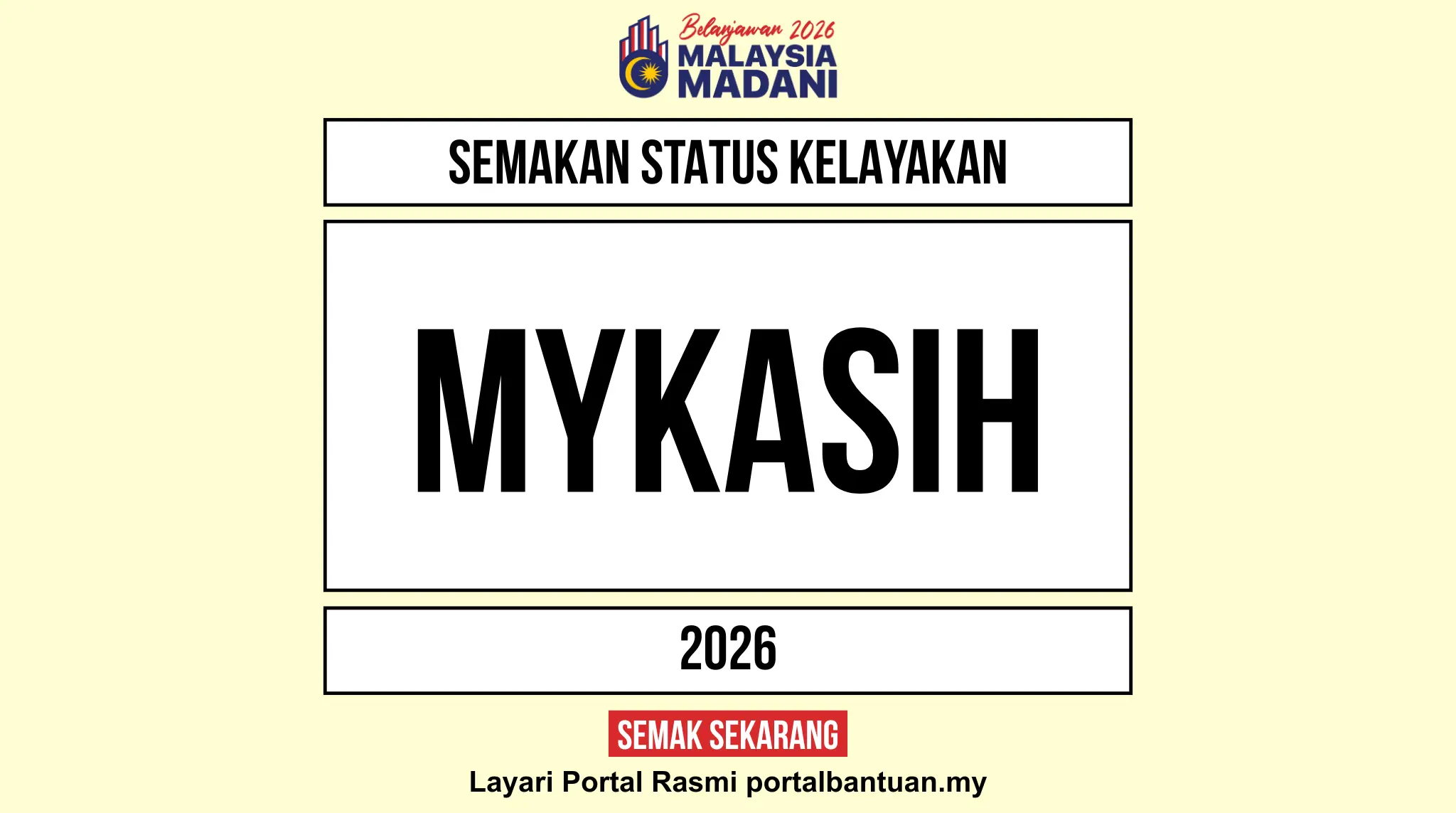 SEMAKAN MYKASIH 2026