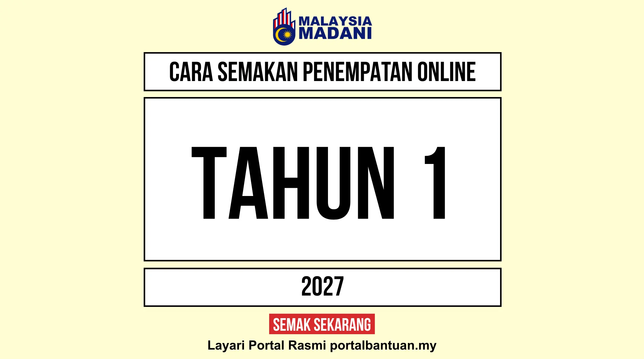 SEMAKAN PENEMPATAN TAHUN 1